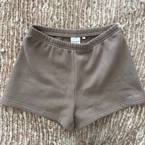 Aritzia Women's Taupe Sweater Shorts